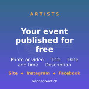 Free event publishing for artists
