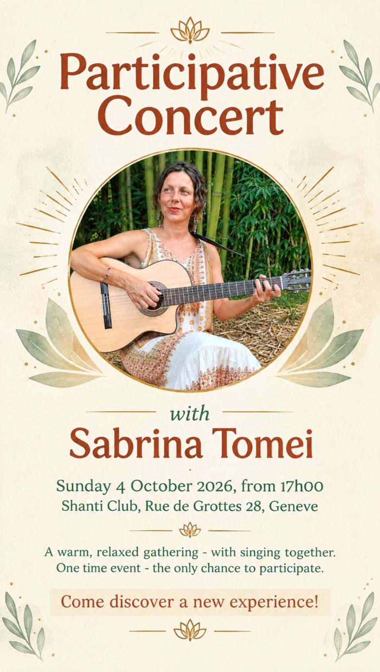 Songs That Move: Participative Concert with Sabrina Tomei 🎶