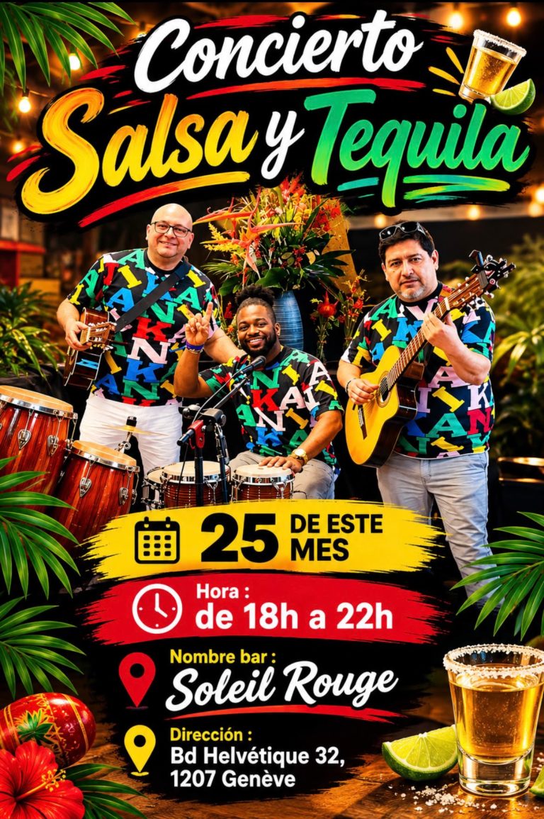Concierto Salsa y Tequila 25 Sept 2026 au Soleil Rouge