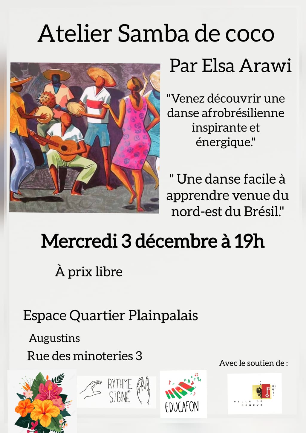 Atelier Samba de coco & JAM