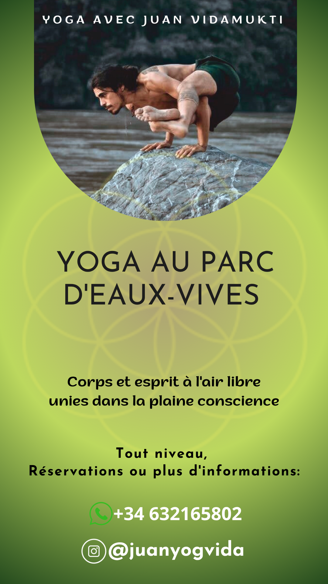 Yoga au parc d’Eaux-Vives
