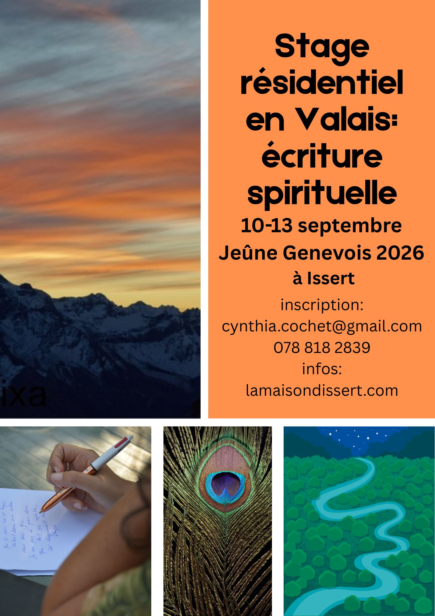 Stage résidentiel en Valais – écriture spirituelle